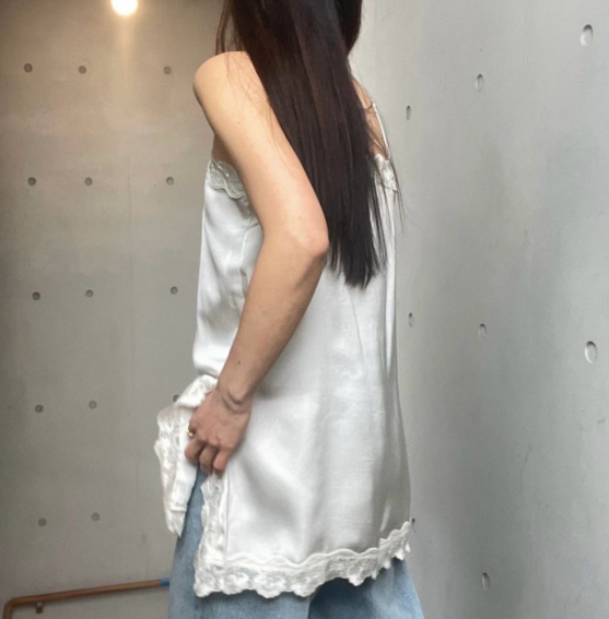 DE ONDO韓國直郵女裝新品時尚休閑職業真品吊帶背心蕾絲緞DE ONDO吊帶/背心