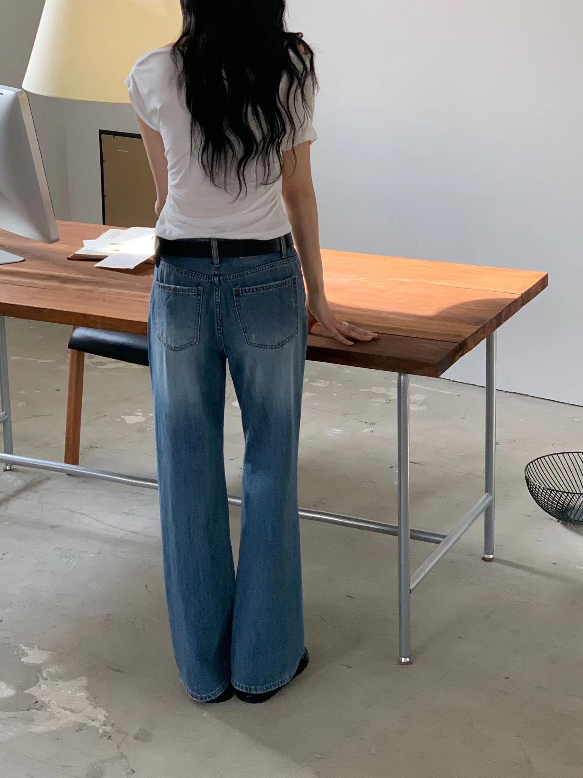 PI2韓國直郵女裝新款人氣熱賣職業26春夏推薦時尚26夏季牛仔褲Pi2牛仔褲