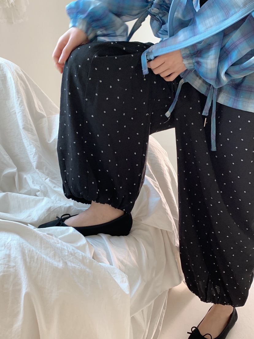 MAISONDEGLORY韓國東大門直郵女裝新款職業休閑休閑褲亞麻MAISON DE GLORY休閑褲