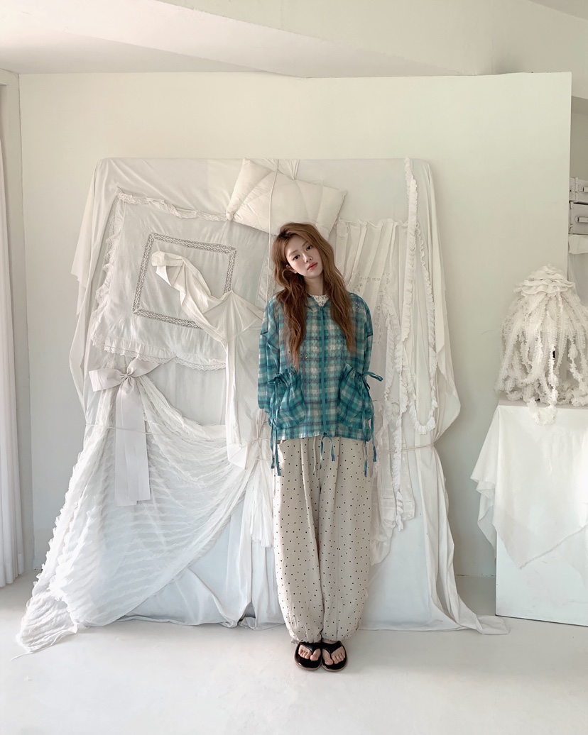 MAISONDEGLORY韓國東大門直郵女裝新款職業休閑休閑褲亞麻MAISON DE GLORY休閑褲