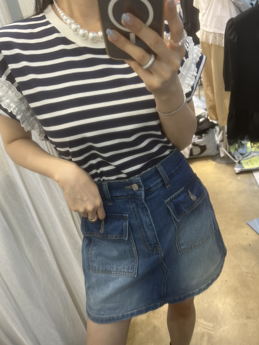 BLUE BANANA韓國代購女裝新品熱賣推薦休閑26夏季職業T恤BLUE BANANAT恤圖色1