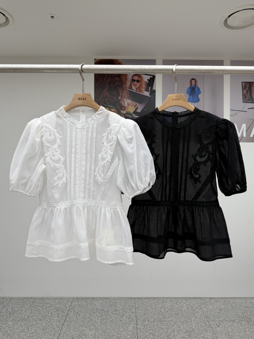 MADE-P韓國代購女士新品26春夏人氣推薦職業休閑襯衫蕾絲衫MADE-P襯衫/蕾絲衫