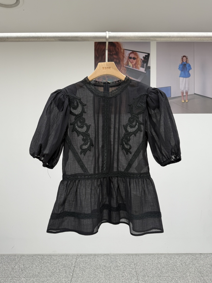 MADE-P韓國代購女士新品26春夏人氣推薦職業休閑襯衫蕾絲衫MADE-P襯衫/蕾絲衫圖色2