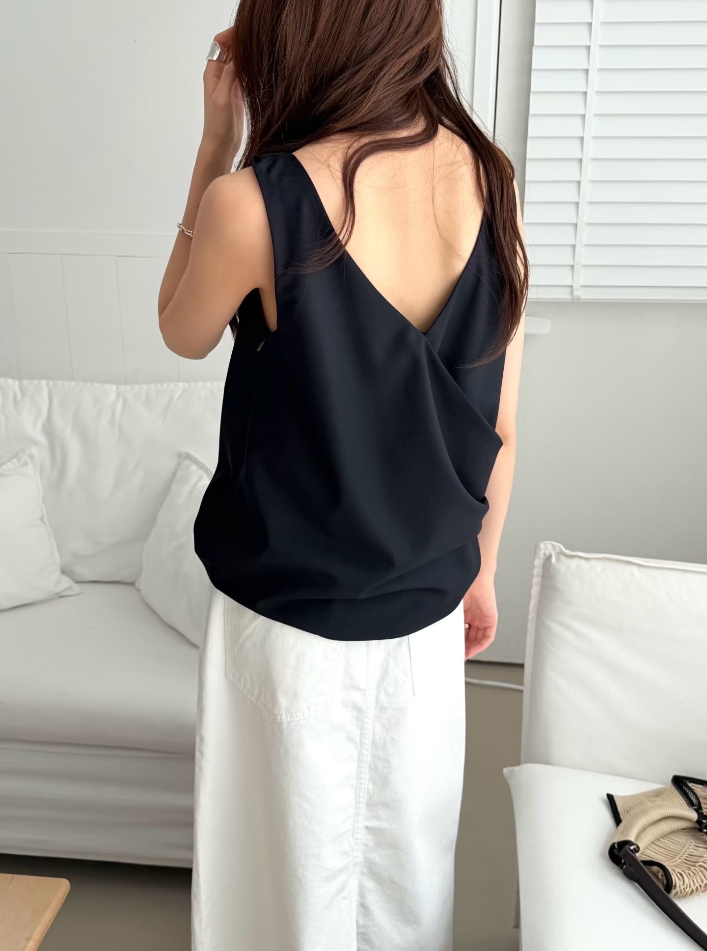 DE ONDO東大門實拍韓國女裝新款26夏季休閑26春夏吊帶背心DE ONDO吊帶/背心