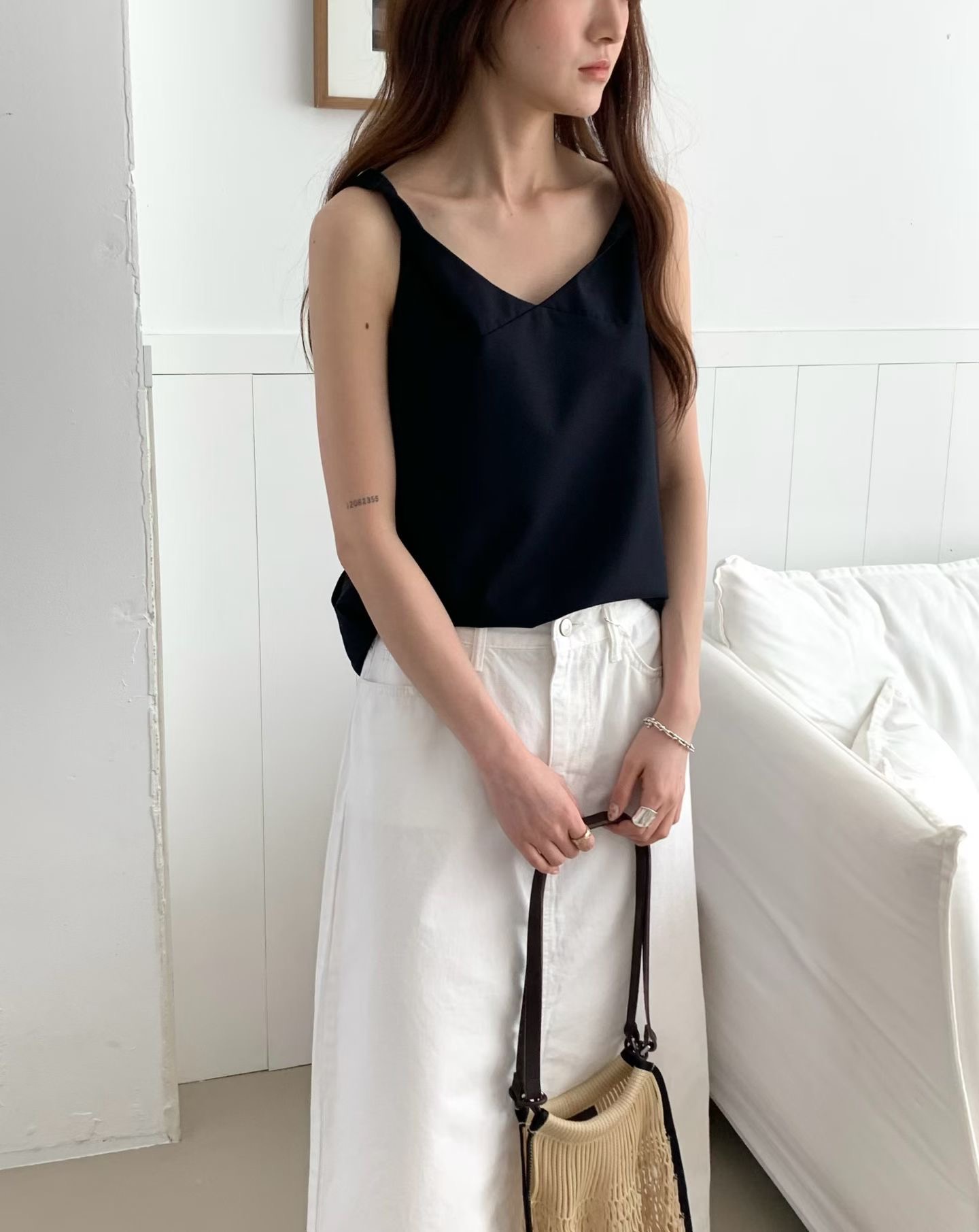 DE ONDO東大門實拍韓國女裝新款26夏季休閑26春夏吊帶背心DE ONDO吊帶/背心圖色2