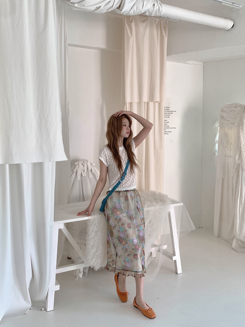 MAISONDEGLORY韓國直郵女裝新款時尚26春夏真品人氣長裙復古MAISON DE GLORY長裙