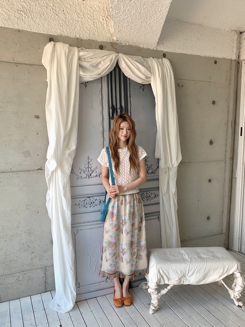 MAISONDEGLORY韓國直郵女裝新款時尚26春夏真品人氣長裙復古MAISON DE GLORY長裙