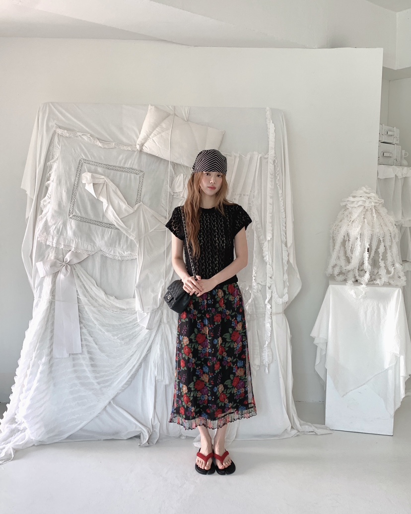 MAISONDEGLORY韓國直郵女裝新款時尚26春夏真品人氣長裙復古MAISON DE GLORY長裙