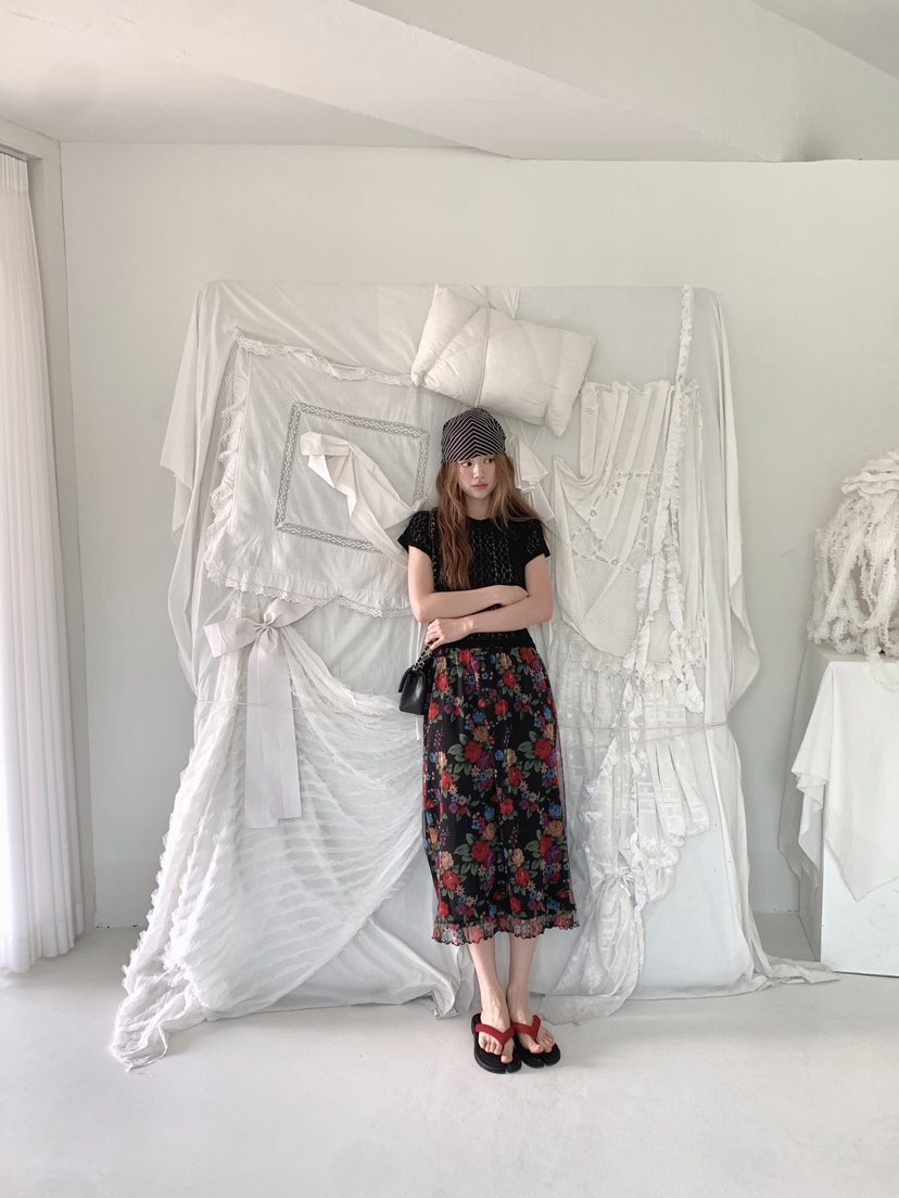 MAISONDEGLORY韓國直郵女裝新款時尚26春夏真品人氣長裙復古MAISON DE GLORY長裙