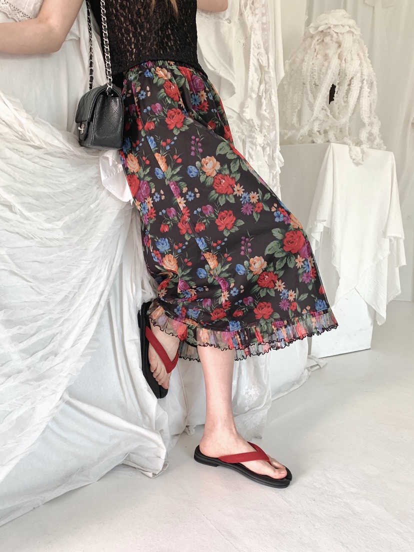 MAISONDEGLORY韓國直郵女裝新款時尚26春夏真品人氣長裙復古MAISON DE GLORY長裙