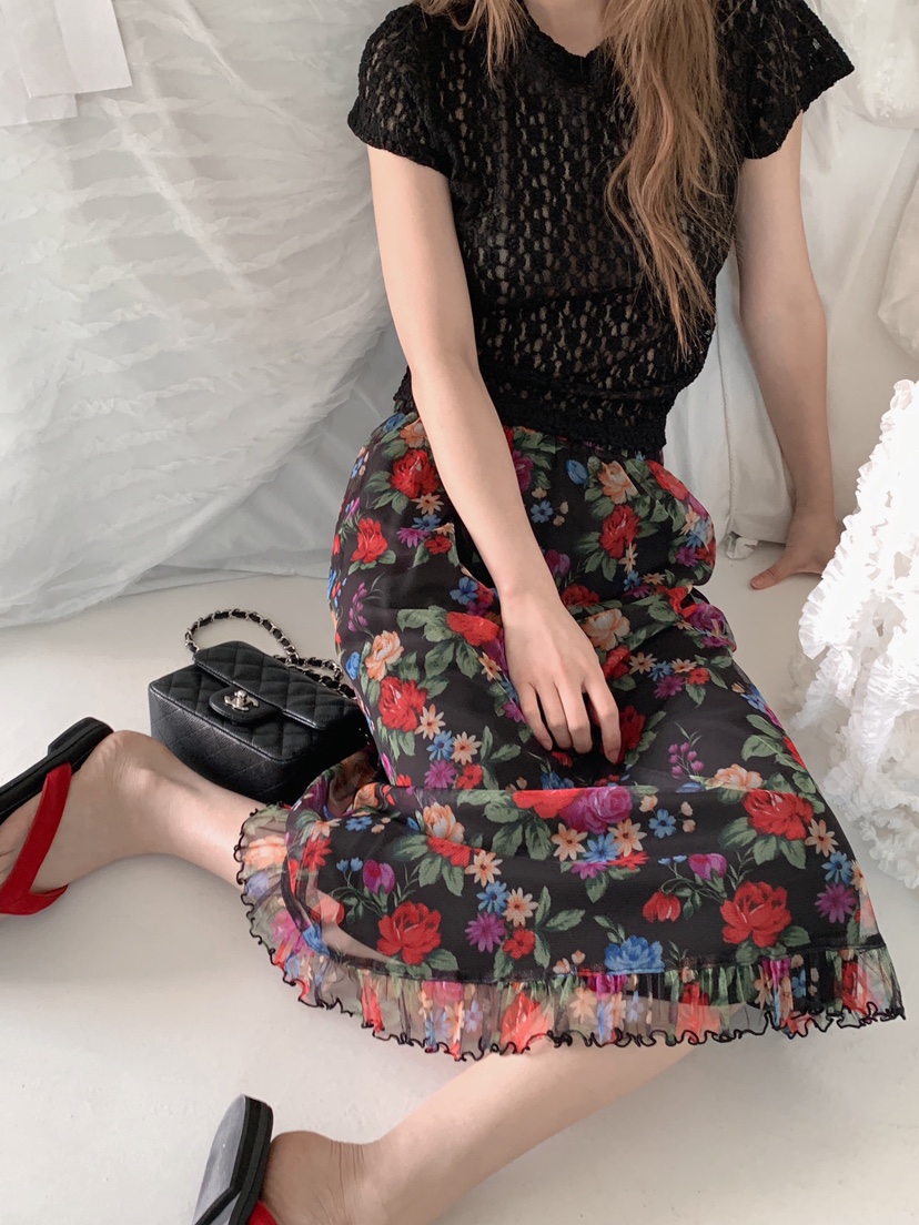 MAISONDEGLORY韓國直郵女裝新款時尚26春夏真品人氣長裙復古MAISON DE GLORY長裙