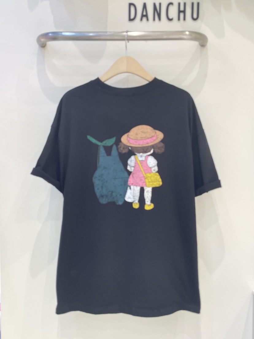 DANCHU韓國東大門代購女士新品26夏季休閑推薦26春夏人氣T恤DANCHUT恤圖色4