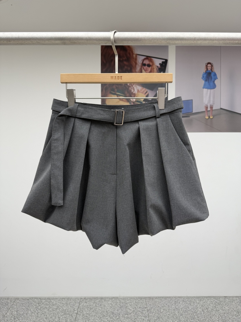 MADE-P韓國直郵女士新品休閑職業推薦時尚26春夏裙褲含腰帶MADE-P裙褲圖色1