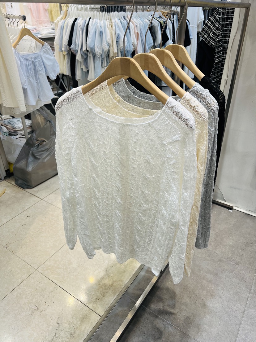 BLACK NOTE韓國東大門代購女裝新款職業熱賣休閑26夏季針織衫BLACK NOTE針織衫