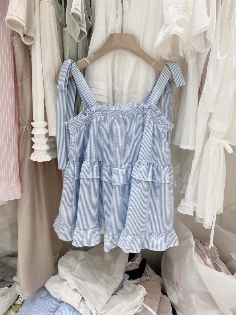 LOVE ROSIE韓國東大門代購女士新品推薦職業26春夏吊帶背心緞LOVE ROSIE吊帶/背心