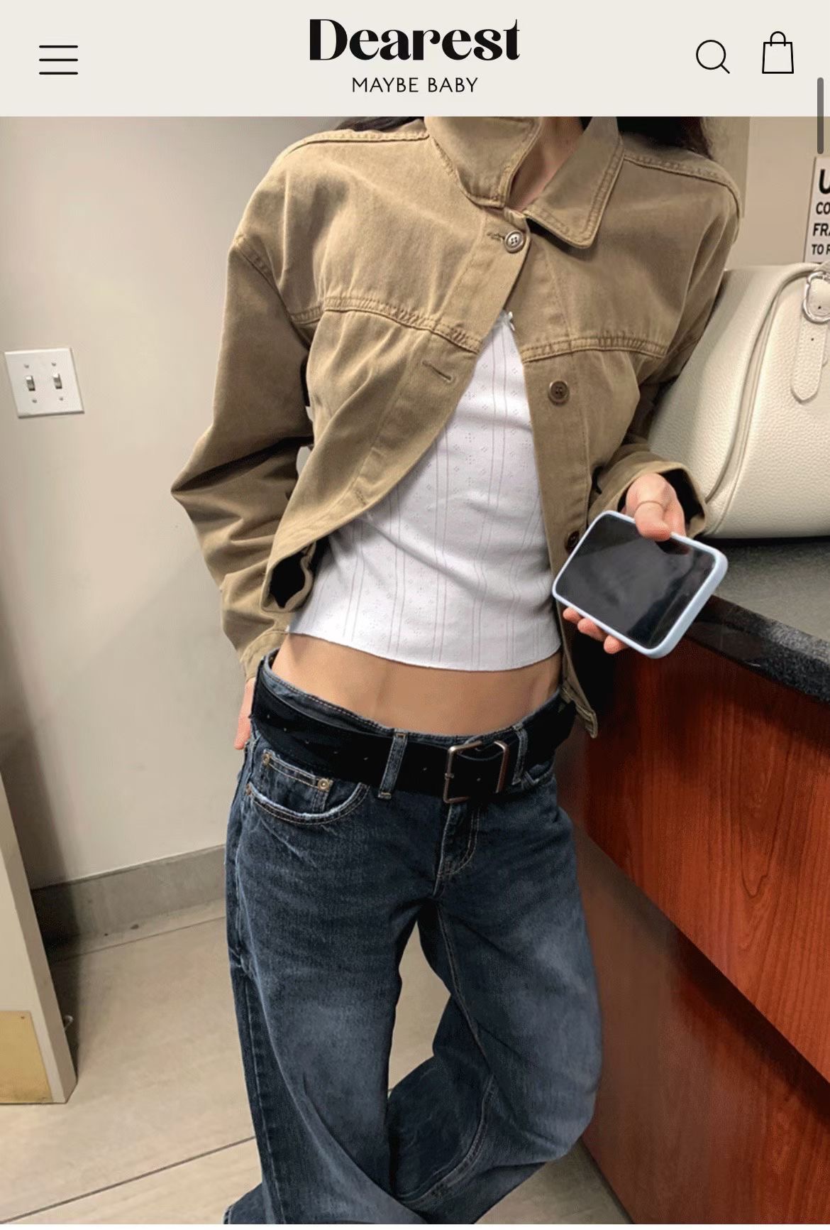 DE ONDO韓國東大門代購女裝新款職業休閑人氣26夏季夾克DE ONDO夾克