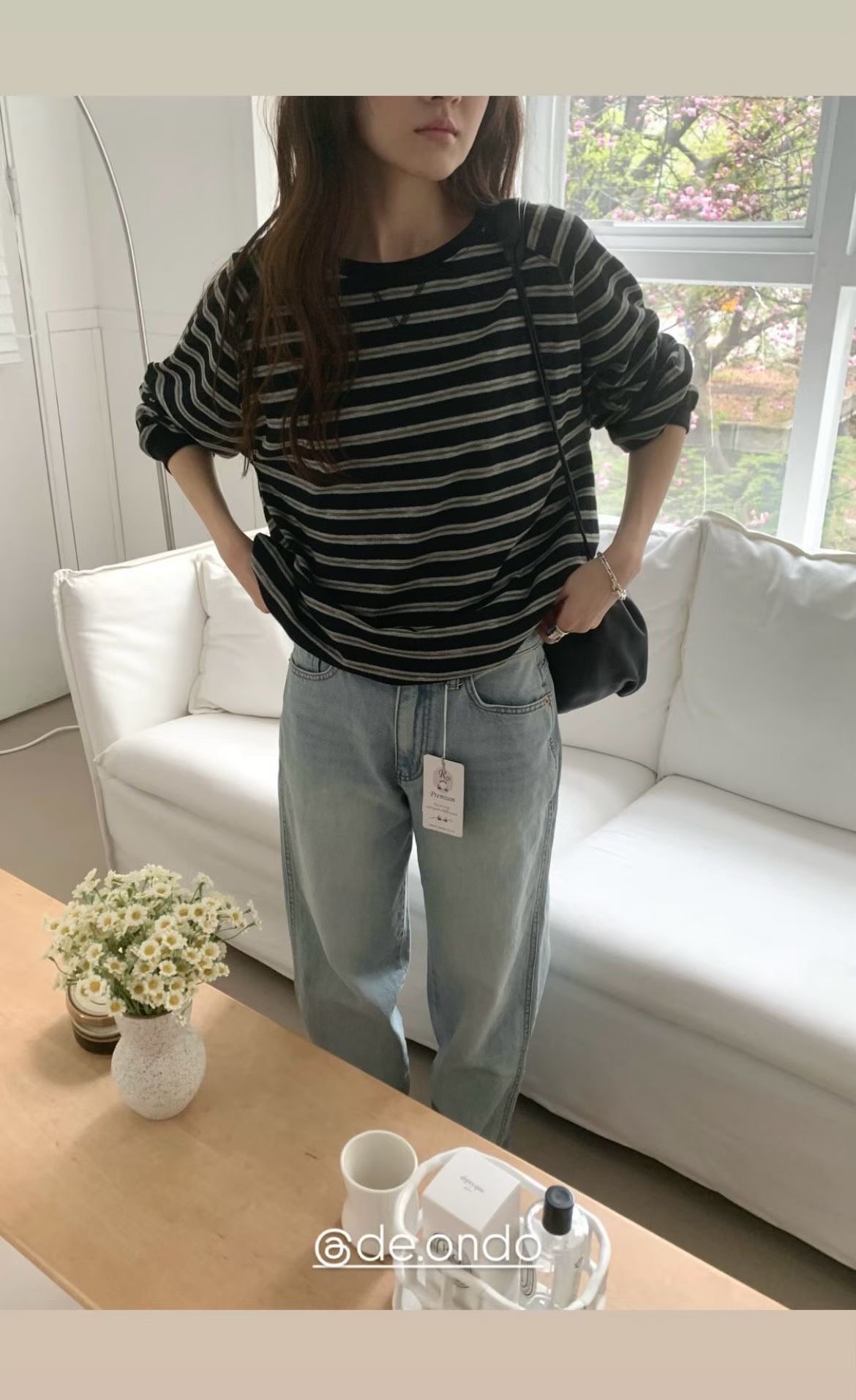 DE ONDO東大門直郵女士新款真品熱賣推薦時尚26春夏長袖T恤DE ONDO長袖T恤