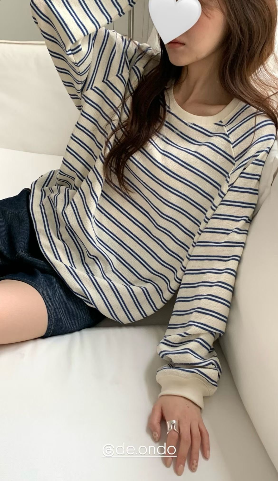 DE ONDO東大門直郵女士新款真品熱賣推薦時尚26春夏長袖T恤DE ONDO長袖T恤圖色1