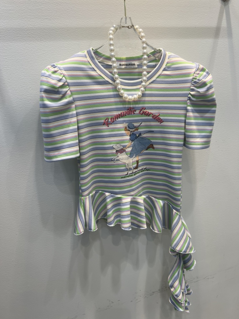 BLUE BANANA韓國直郵女士新品推薦26春夏人氣時尚熱賣T恤BLUE BANANAT恤圖色2