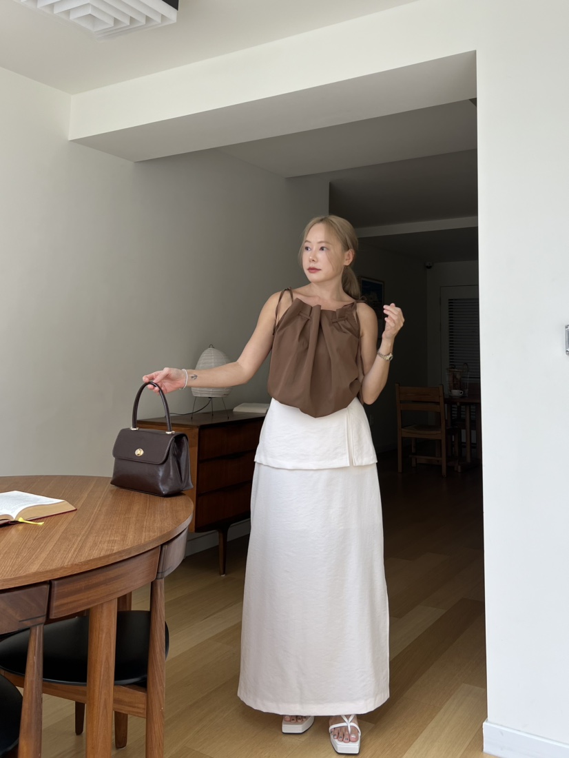 BOLD韓國代購女士新品真品休閑職業熱賣人氣推薦長裙含腰帶BOLD長裙