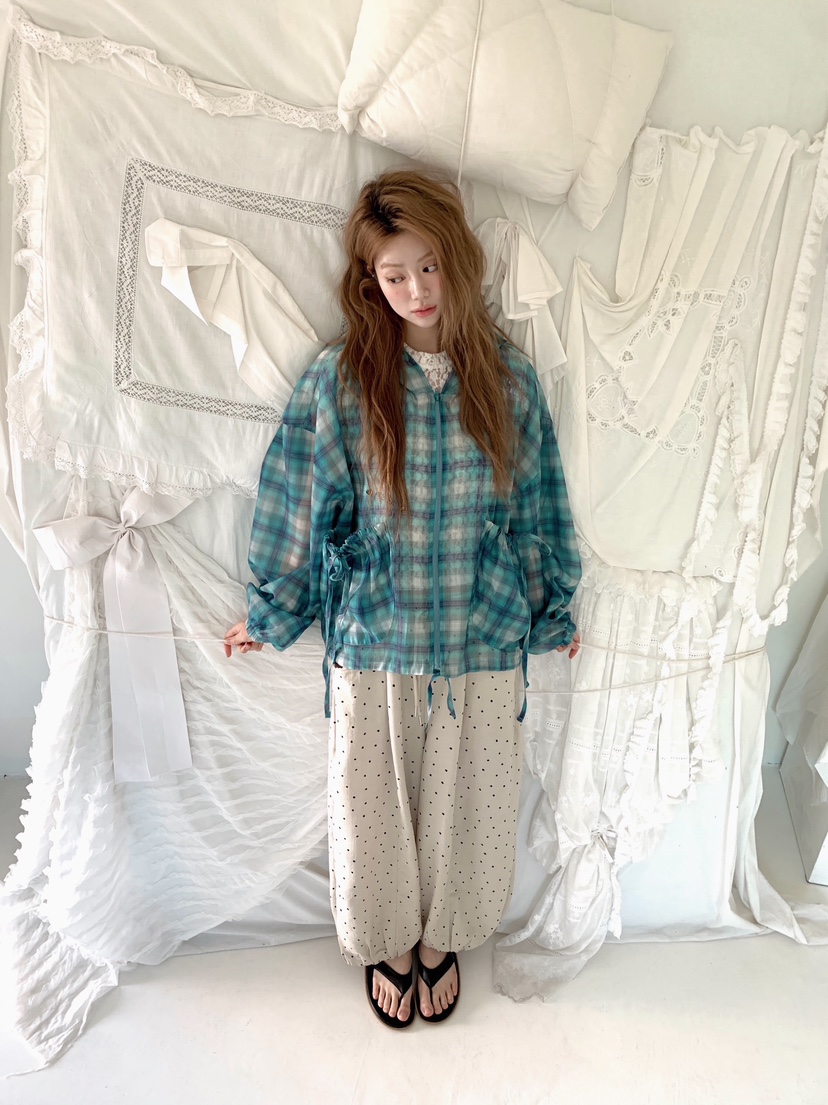 MAISONDEGLORY東大門實拍韓國女裝新款職業休閑人氣夾克格紋MAISON DE GLORY夾克