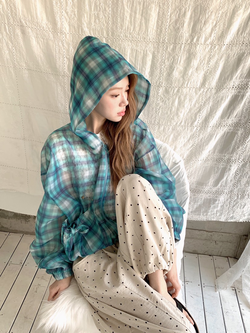 MAISONDEGLORY東大門實拍韓國女裝新款職業休閑人氣夾克格紋MAISON DE GLORY夾克