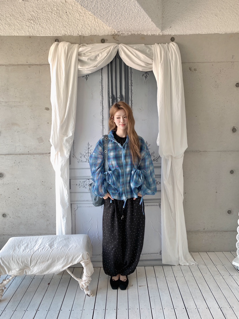 MAISONDEGLORY東大門實拍韓國女裝新款職業休閑人氣夾克格紋MAISON DE GLORY夾克