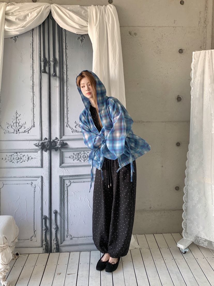 MAISONDEGLORY東大門實拍韓國女裝新款職業休閑人氣夾克格紋MAISON DE GLORY夾克