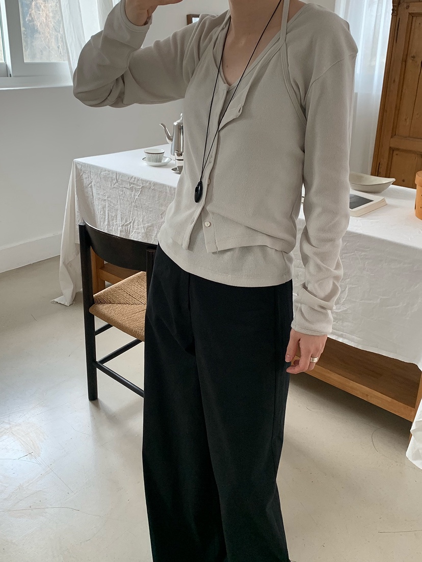 TORRE韓國直郵實拍女裝新款休閑推薦熱賣時尚職業長袖T恤TORRE長袖T恤