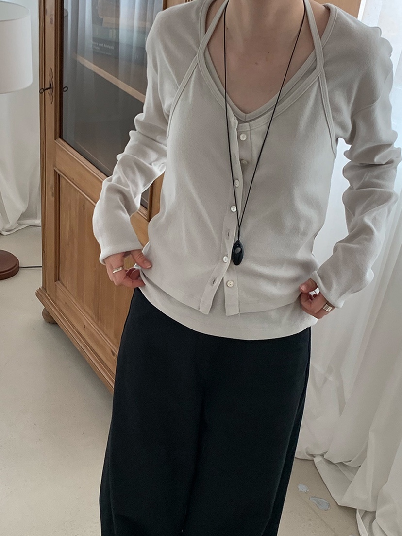 TORRE韓國直郵實拍女裝新款休閑推薦熱賣時尚職業長袖T恤TORRE長袖T恤