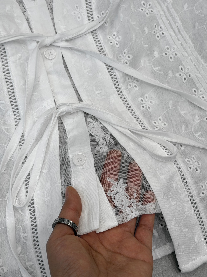 SYMBOL韓國直郵女裝新款推薦熱賣26春夏26夏季襯衫蕾絲衫SYMBOL襯衫/蕾絲衫