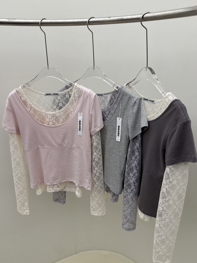 SEOLO東大門實拍女裝新款職業休閑人氣熱賣推薦T恤不含內搭Seolo seoulT恤