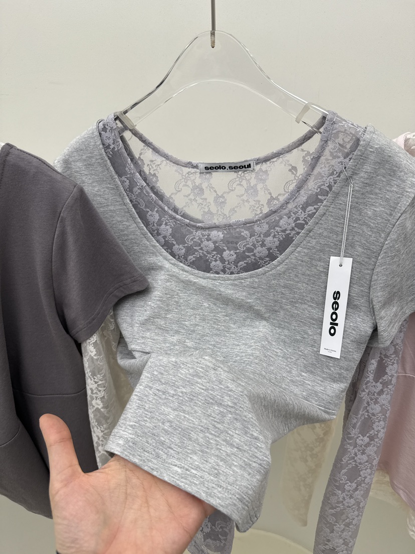 SEOLO東大門實拍女裝新款職業休閑人氣熱賣推薦T恤不含內搭Seolo seoulT恤