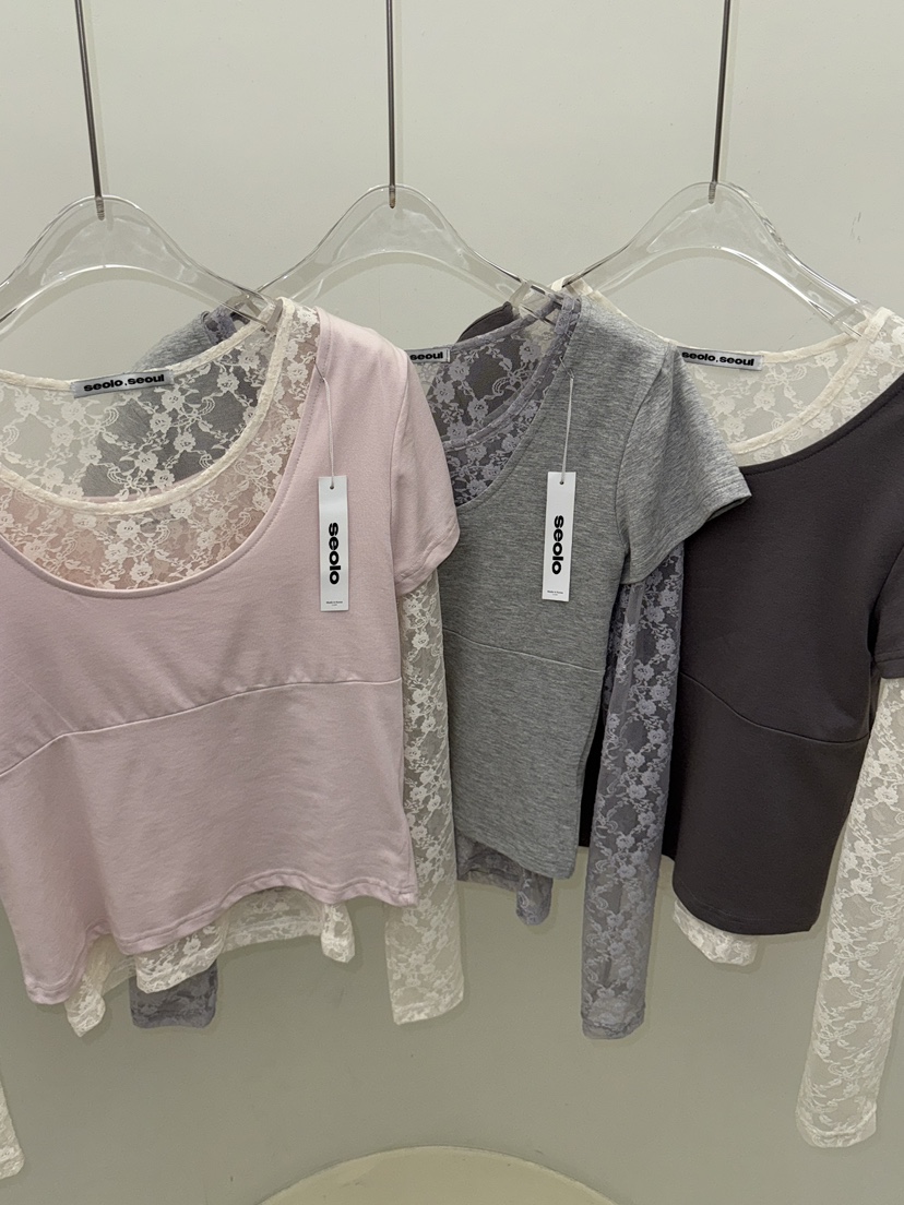 SEOLO東大門實拍女裝新款職業休閑人氣熱賣推薦T恤不含內搭Seolo seoulT恤
