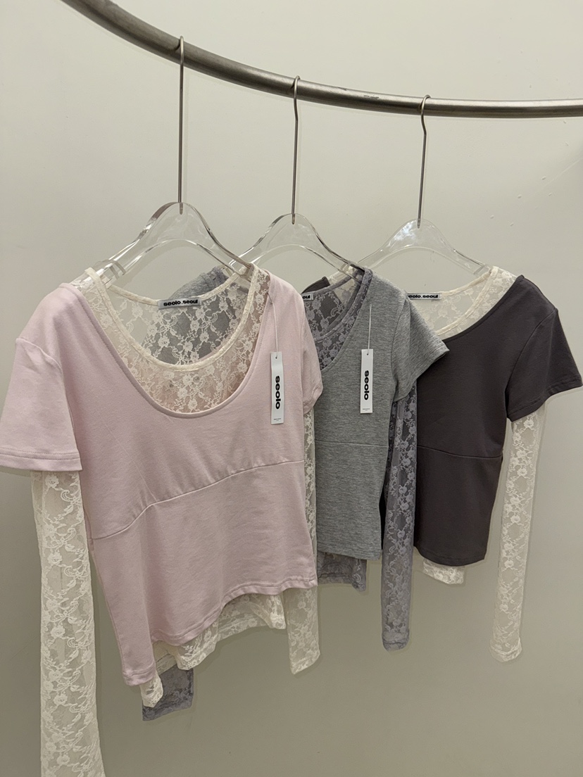 SEOLO東大門實拍女裝新款職業休閑人氣熱賣推薦T恤不含內搭Seolo seoulT恤