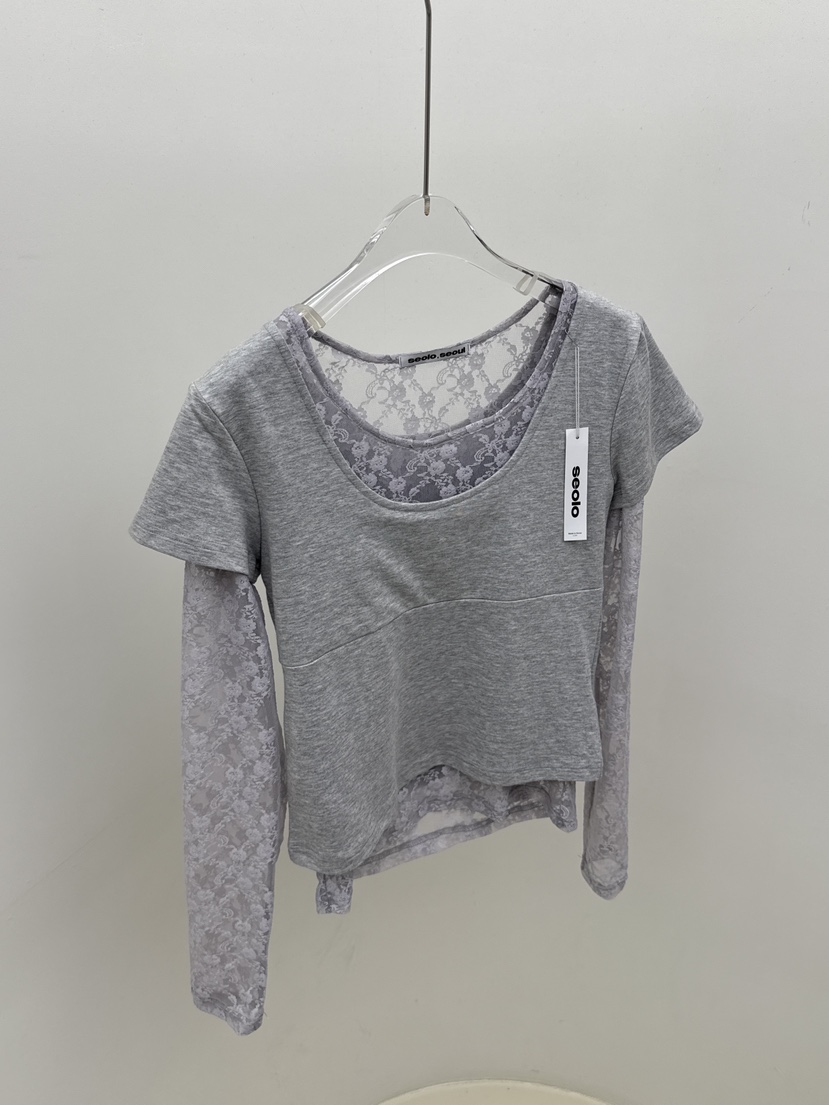 SEOLO東大門實拍女裝新款職業休閑人氣熱賣推薦T恤不含內搭Seolo seoulT恤圖色1