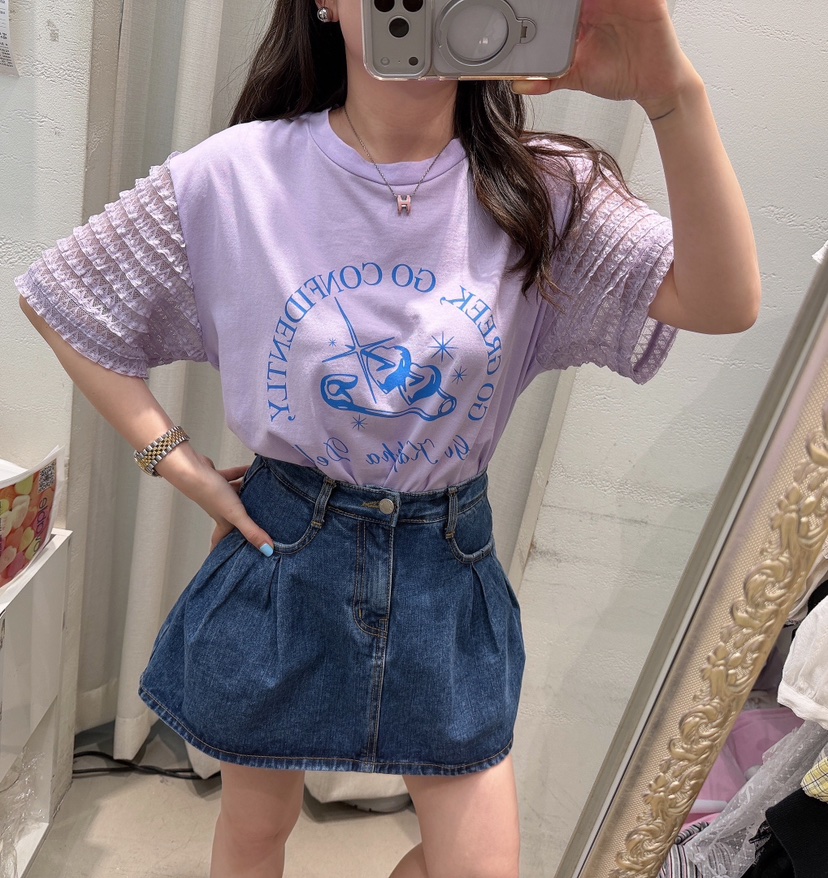 LOVABLE韓國東大門直郵女裝新品推薦休閑26春夏時尚26夏季T恤LOVABLET恤