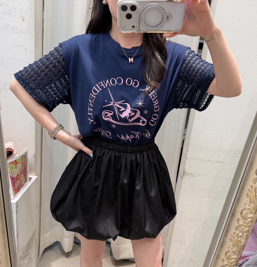 LOVABLE韓國東大門直郵女裝新品推薦休閑26春夏時尚26夏季T恤LOVABLET恤