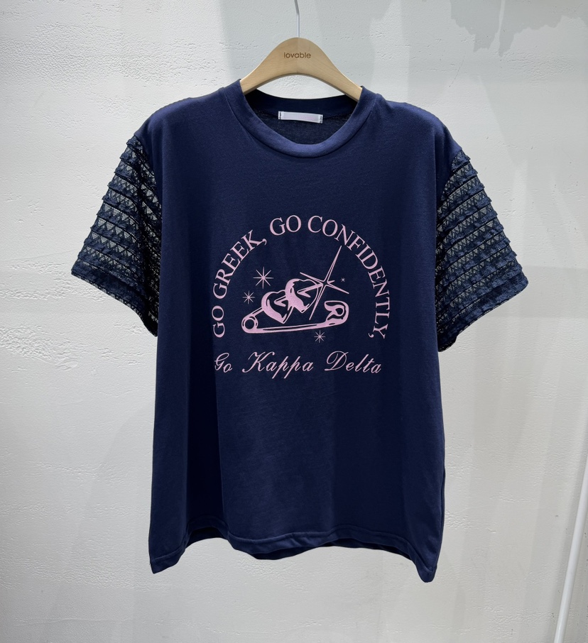 LOVABLE韓國東大門直郵女裝新品推薦休閑26春夏時尚26夏季T恤LOVABLET恤圖色3