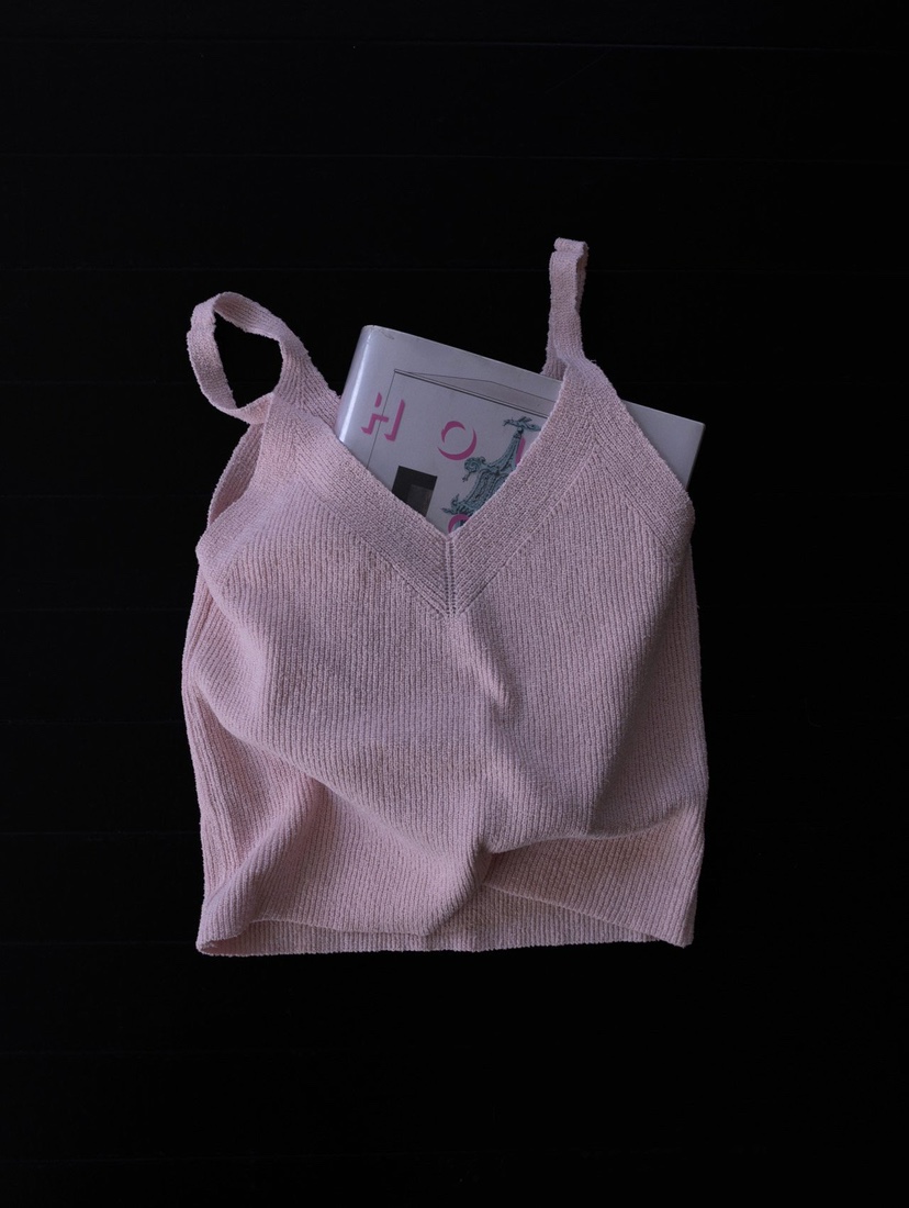 INSSENSE-A韓國代購女裝新款熱賣職業時尚吊帶背心V領亞麻INSSENSE-A吊帶/背心