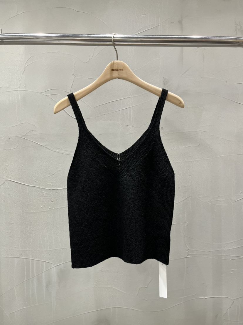 INSSENSE-A韓國代購女裝新款熱賣職業時尚吊帶背心V領亞麻INSSENSE-A吊帶/背心圖色4