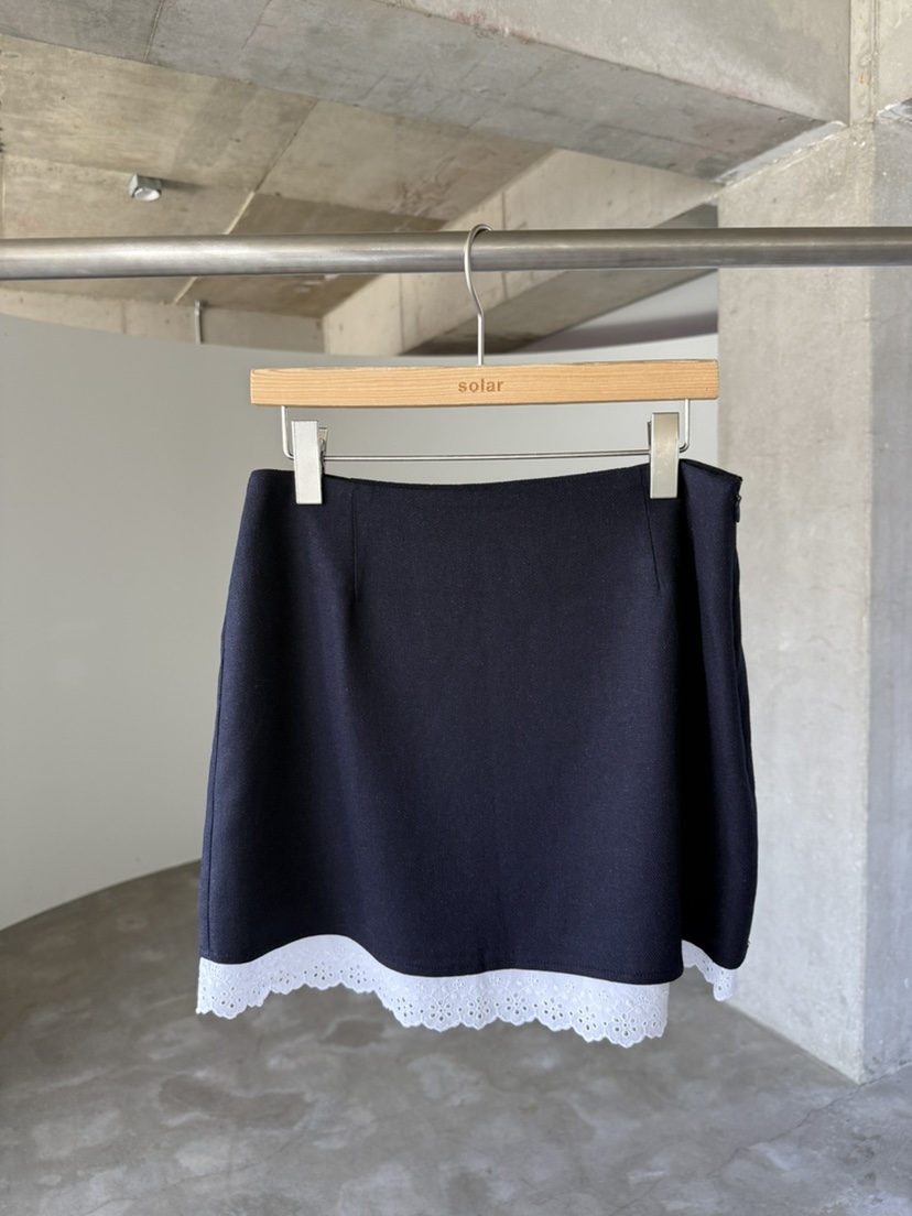 SOLAR韓國直郵女裝新品休閑熱賣職業時尚26夏季26春夏短裙亞麻SOLAR短裙圖色1