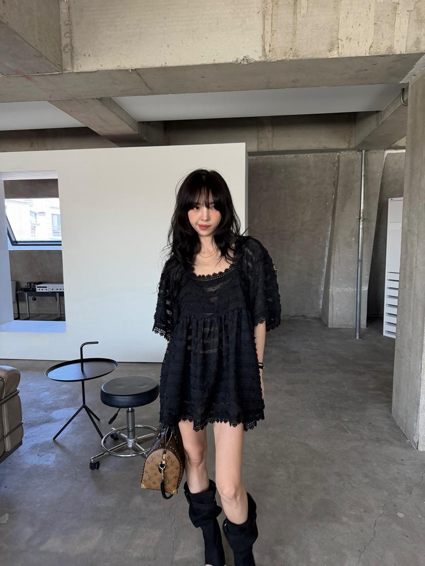 SOLAR韓國直郵實拍女士新品26春夏休閑時尚推薦26夏季連衣裙SOLAR連衣裙