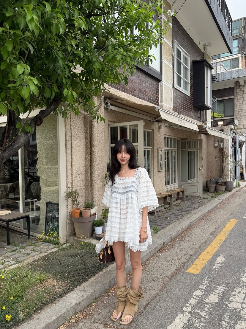 SOLAR韓國直郵實拍女士新品26春夏休閑時尚推薦26夏季連衣裙SOLAR連衣裙