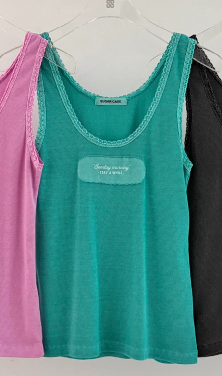 MORAN/MOSCO/SUGAR CASE韓國直郵實拍女裝新品推薦吊帶背心蕾絲MORAN/MOSCO/SUGAR CASE吊帶/背心圖色2