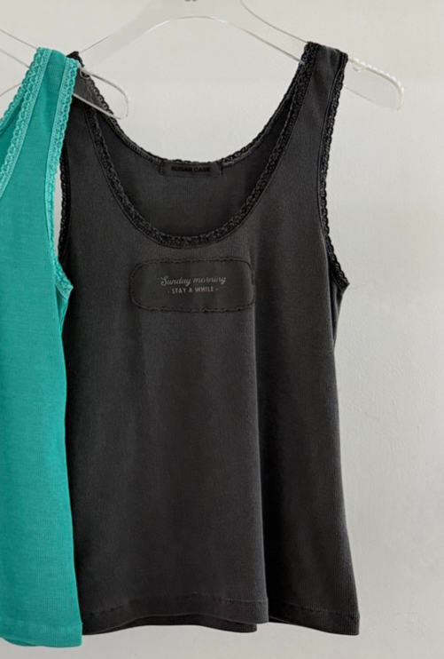 MORAN/MOSCO/SUGAR CASE韓國直郵實拍女裝新品推薦吊帶背心蕾絲MORAN/MOSCO/SUGAR CASE吊帶/背心圖色3