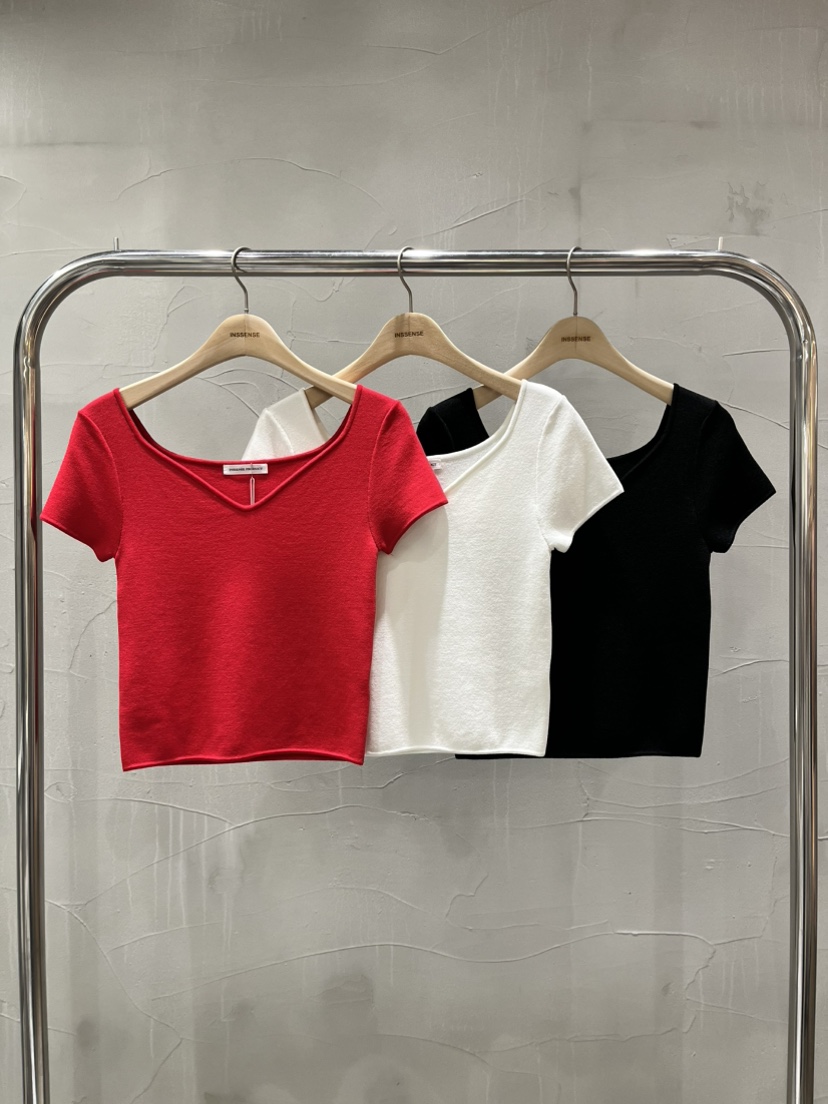 INSSENSE-A韓國代購女士新品26春夏時尚人氣職業休閑針織衫INSSENSE-A針織衫