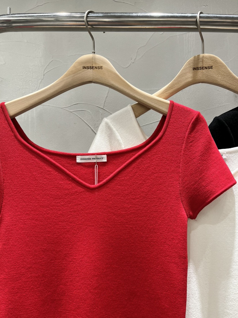 INSSENSE-A韓國代購女士新品26春夏時尚人氣職業休閑針織衫INSSENSE-A針織衫