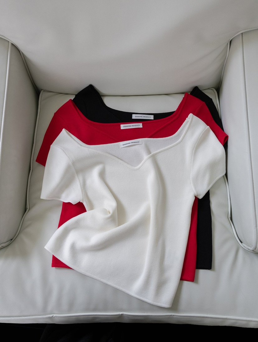 INSSENSE-A韓國代購女士新品26春夏時尚人氣職業休閑針織衫INSSENSE-A針織衫