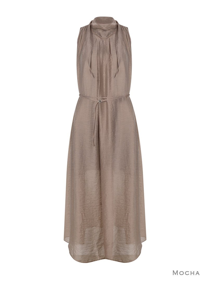 GLOW AND NYMPH東大門直郵女士新品26春夏連衣裙含腰繩緊身GLOW AND NYMPH連衣裙圖色2